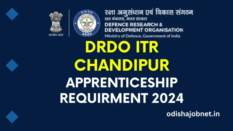 DRDO ITR Chandipur Apprentice Requirment 2024