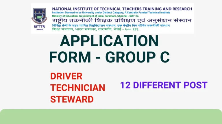NITTTR Chennai Recruitment 2024 Apply for 22 Post