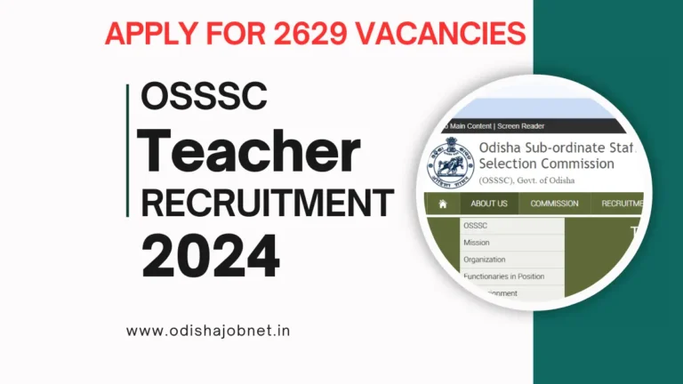OSSSC School Teacher Recruitment 2024
