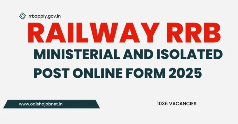 Railway RRB Ministerial and Isolated Post Recruitment 2025
