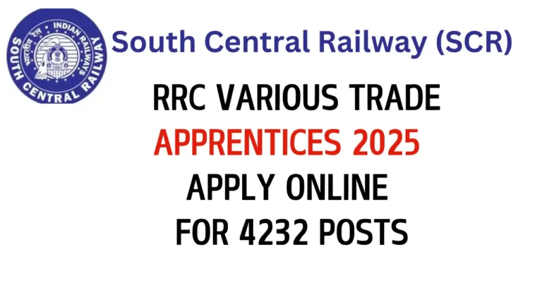 Railway SCR Apprentice Online Form 2025