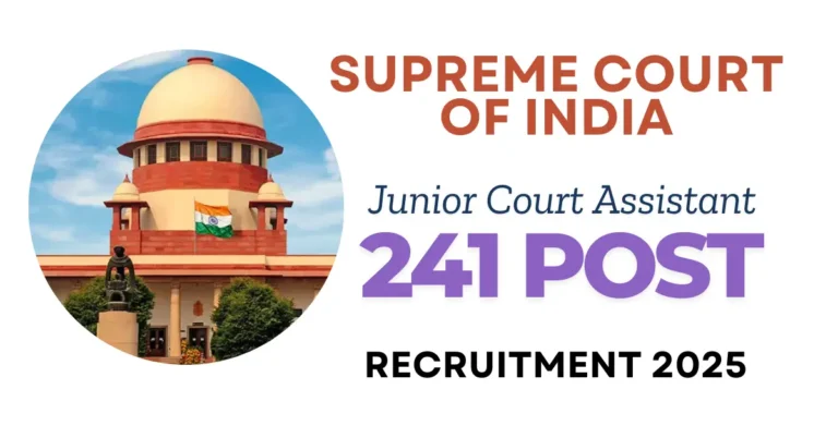 Supreme Court of India Recruitment 2025
