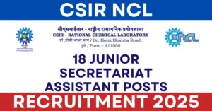 CSIR NCL JSA Recruitment 2025