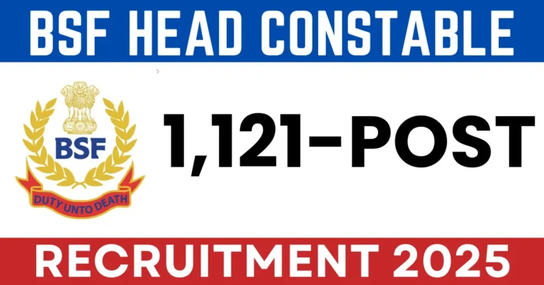 BSF Head Constable Recruitment 2025