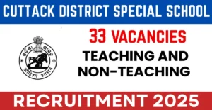 Cuttack District Special School Recruitment 2025