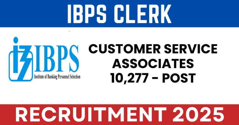 IBPS Clerk Recruitment 2025