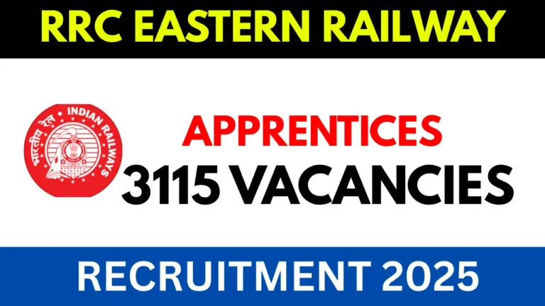 RRC Eastern Railway Apprentices Recruitment 2025