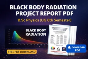 Black Body Radiation Project Report PDF Download