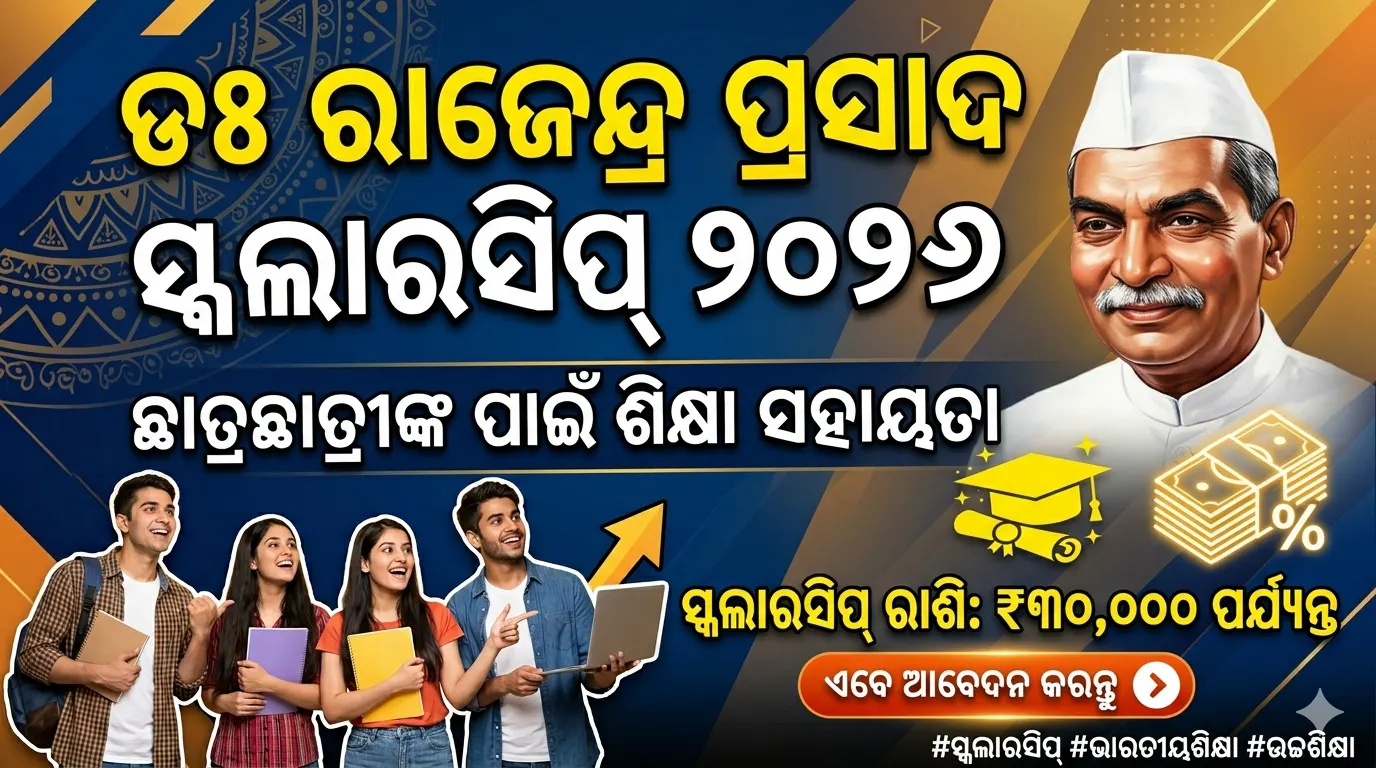 Dr Rajendra Prasad Scholarship 2026