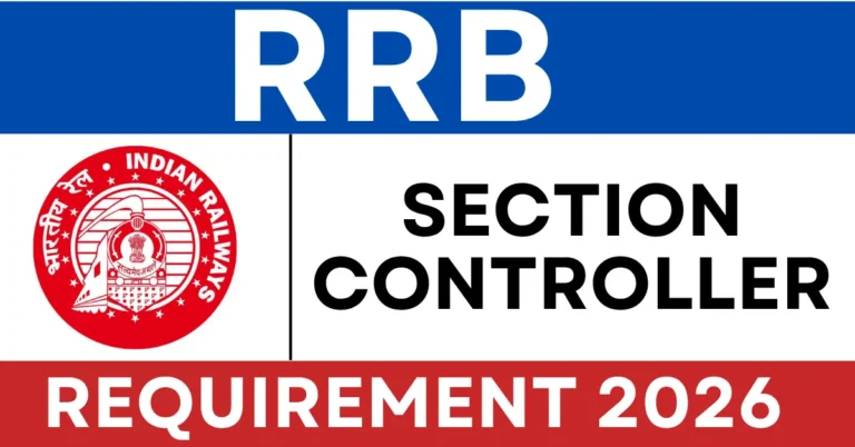 RRB Section Controller Recruitment 2026